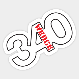 340 Wedge - Badge Design Sticker